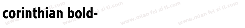 corinthian bold字体转换